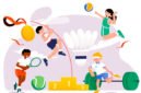 Pole vaulting, volleyball, tennis, weightlifting are competitive competitions that are available in all sports. which is very popular