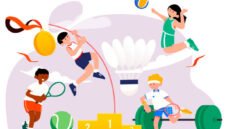Pole vaulting, volleyball, tennis, weightlifting are competitive competitions that are available in all sports. which is very popular
