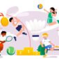 Pole vaulting, volleyball, tennis, weightlifting are competitive competitions that are available in all sports. which is very popular